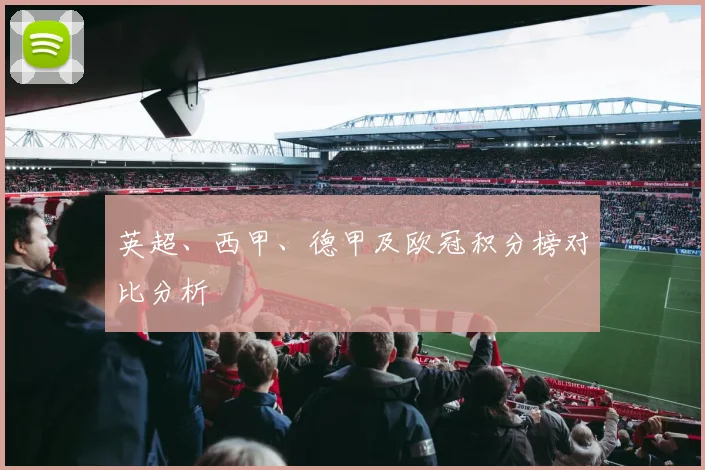 英超、西甲、德甲及欧冠积分榜对比分析